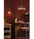 Hadano 3 Light Ceiling Pendant Natural Brass and Glass-4