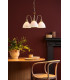 Hadano 3 Light Ceiling Pendant Natural Brass and White Ceramic-2