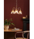 Hadano 3 Light Ceiling Pendant Natural Brass and Glass-2
