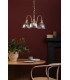 Hadano 3 Light Ceiling Pendant Natural Brass and Glass-3