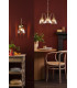 Hadano 3 Light Ceiling Pendant Natural Brass and Glass-4