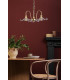 Hadano 3 Light Ceiling Pendant Natural Brass and Glass-3