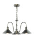 Hadano 3 Light Ceiling Pendant Antique Chrome and Antique Pewter-1