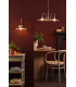 Hadano 3 Light Ceiling Pendant Natural Brass and Glass-4
