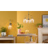 Hadano 3 Light Ceiling Pendant Antique Chrome and Glass-2