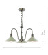 Hadano 3 Light Ceiling Pendant Antique Chrome and Matt Taupe-2