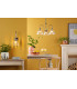 Hadano 3 Light Ceiling Pendant Antique Chrome and Glass-2
