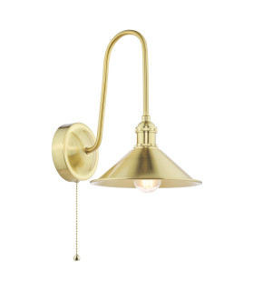 Hadano Wall Light Natural Brass and Aged Brass-1