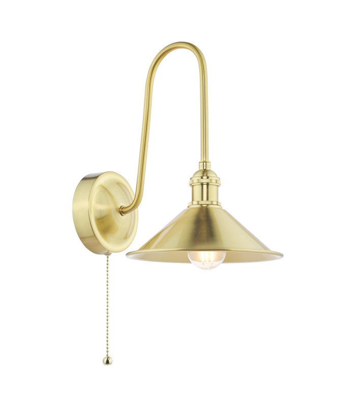 Hadano Wall Light Natural Brass and Aged Brass-1