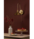 Hadano Wall Light Natural Brass and Aged Brass-5