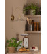 Hadano Wall Light Natural Brass and Glass-3