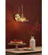 Hadano Wall Light Natural Brass and Glass-4