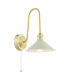 Hadano Wall Light Natural Brass and Matt Taupe-1