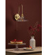 Hadano Wall Light Natural Brass and Glass-5