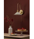 Hadano Wall Light Natural Brass and Matt Taupe-3