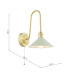 Hadano Wall Light Natural Brass and Matt Taupe-6