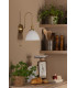 Hadano Wall Light Natural Brass and White Ceramic-3