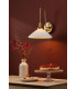 Hadano Wall Light Natural Brass and White Ceramic-2