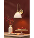 Hadano Wall Light Natural Brass and White Ceramic-4