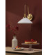 Hadano Wall Light Natural Brass and White Ceramic-3