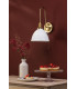 Hadano Wall Light Natural Brass and White Ceramic-5