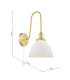 Hadano Wall Light Natural Brass and White Ceramic-6