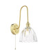 Hadano Wall Light Natural Brass and Glass-1