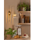 Hadano Wall Light Natural Brass and Glass-2