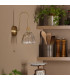 Hadano Wall Light Natural Brass and Glass-3