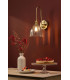 Hadano Wall Light Natural Brass and Glass-4