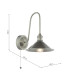 Hadano Wall Light Antique Chrome and Antique Pewter-2
