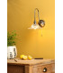 Hadano Wall Light Antique Chrome and Glass-2