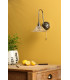 Hadano Wall Light Antique Chrome and Glass-3