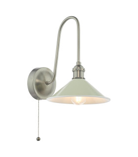 Hadano Wall Light Antique Chrome and Matt Taupe-1