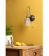Hadano Wall Light Antique Chrome and Ribbed Glass-3