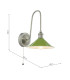 Hadano Wall Light Antique Chrome and Matt Green-2