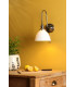Hadano Wall Light Antique Chrome and White Ceramic-2