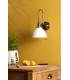 Hadano Wall Light Antique Chrome and White Ceramic-3