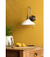 Hadano Wall Light Antique Chrome and White Ceramic-3