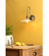 Hadano Wall Light Antique Chrome and Glass-2