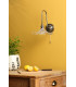 Hadano Wall Light Antique Chrome and Glass-3