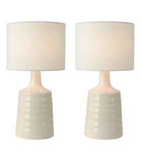 Inci Twin Pack Table Lamp Cream With Shade-1