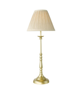 Judy Table Lamp Satin Gold With Shade-1