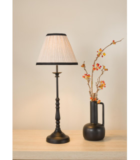 Judy Table Lamp Satin Black With Shade-2