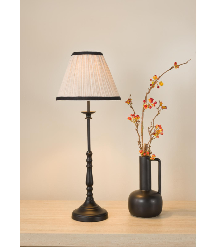 Judy Table Lamp Satin Black With Shade-2