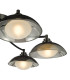 Kadience 6 Light Semi-Flush Satin Black and Smoked Glass-7