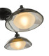 Kadience 3 Light Semi-Flush Satin Black and Smoked Glass-7