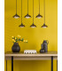 Kadience 6 Light Bar Ceiling Pendant Satin Black and Smoked Glass-3