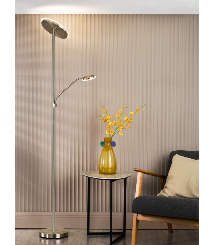 Kamika Mother & Child Floor Lamp Satin Chrome LED-2