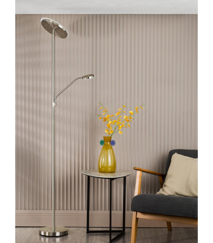 Kamika Mother & Child Floor Lamp Satin Chrome LED-3